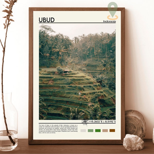 Ubud Print, Ubud Art, Ubud Photo, Ubud Poster Print, Ubud painting, Bali poster,Ubud art work, Ubud Gift, Indonesia poster, Ubud Travel