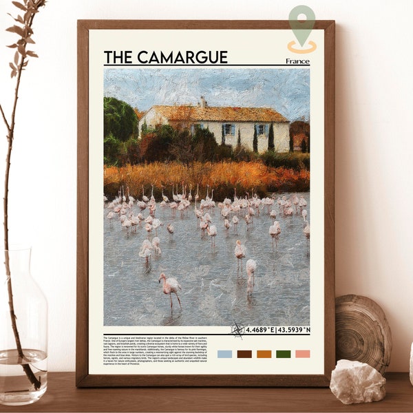 Camargue Print, Camargue Poster, Camargue Wall Art, Camargue Travel print, Camargue art print, Camargue artwork, Camargue Photo, France art
