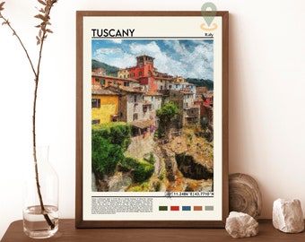Impression de la Toscane, Affiche de la Toscane, Art mural de la Toscane, Impression de voyage de la Toscane, Impression d'art de la Toscane, Oeuvre de la Toscane, Photo de la Toscane, Impression de l'Italie