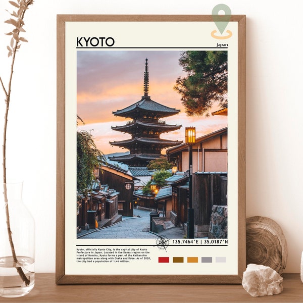 Kyoto Print, Vintage poster, Kyoto Wall Art, Kyoto Poster, Kyoto Photo, Kyoto Poster Print, Kyoto Wall Decor, JAPAN, Digital download
