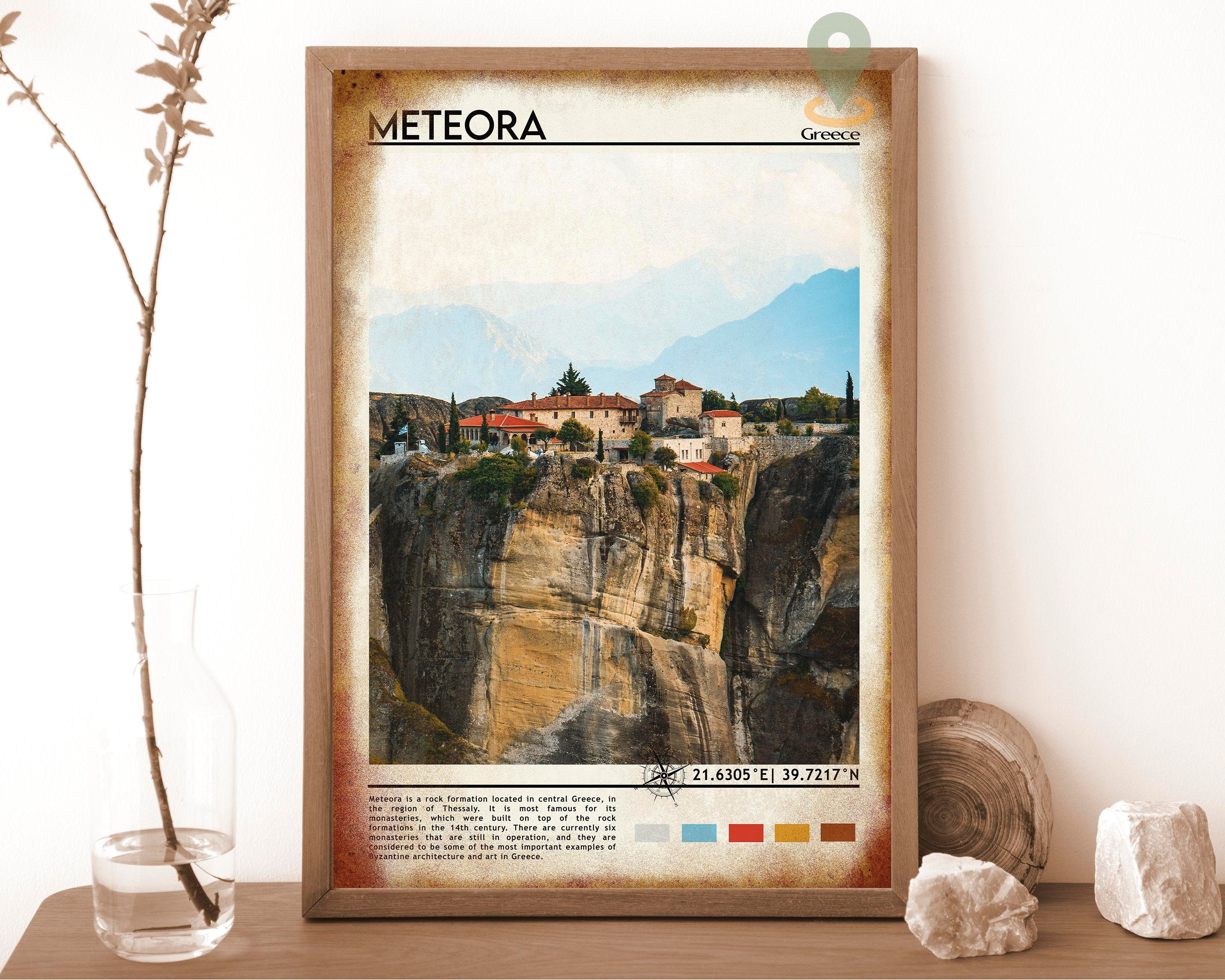 Meteora Print Personalized Poster Meteora Art Meteora - Etsy Denmark