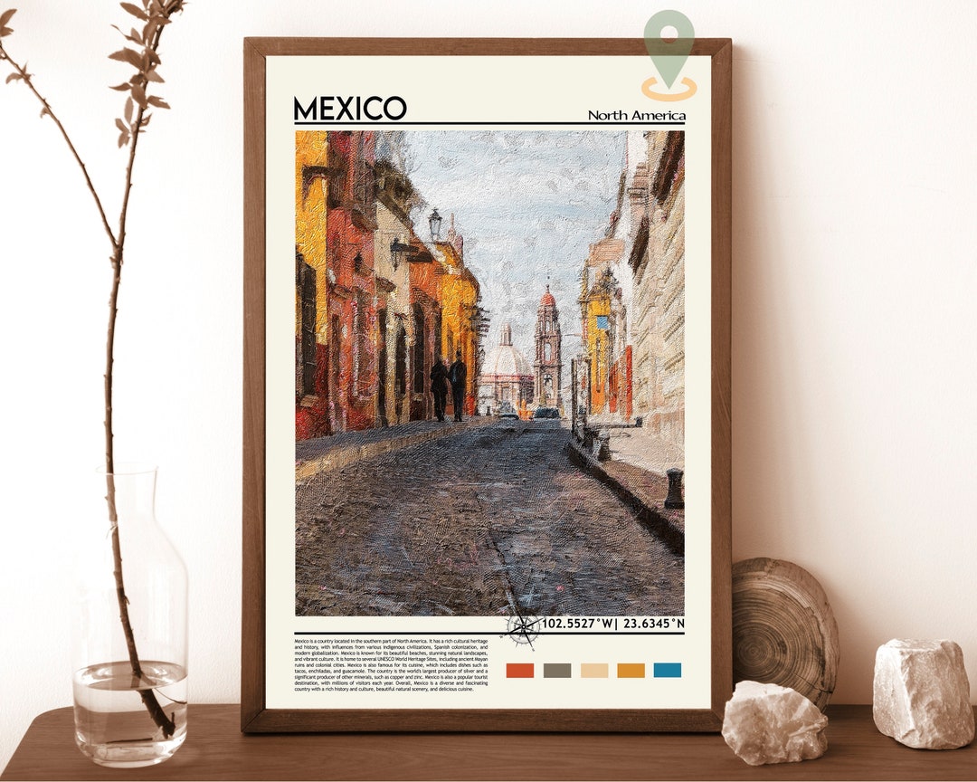 Mexiko Print Vintage Poster Mexiko Kunst Mexiko Poster Etsy.de