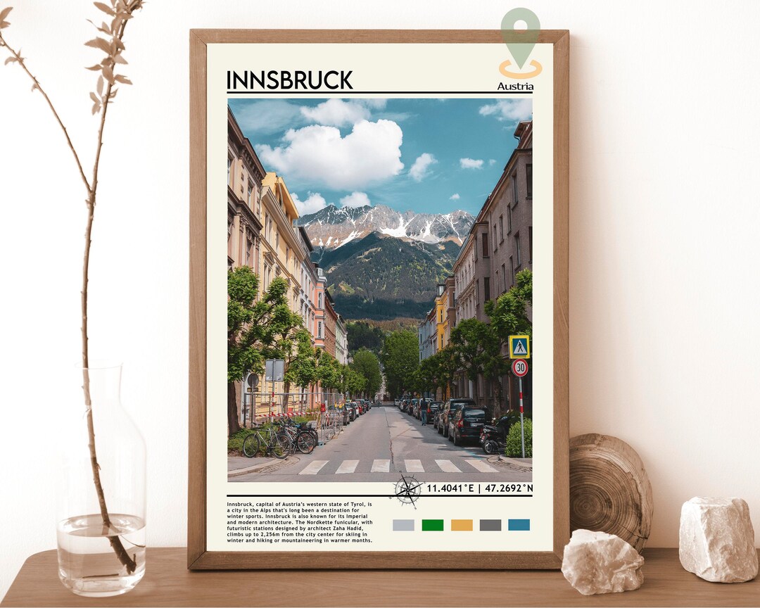 Patch Vintage Innsbruck – Station De Ski Autriche – Broderie Jamais Utilisée