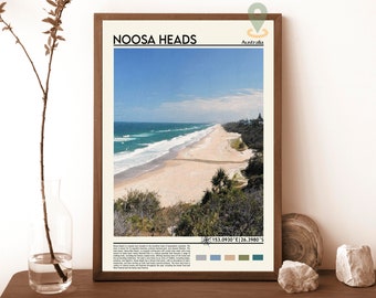 Noosa Heads Print, Noosa Heads Poster, Noosa Heads Wall Art, Noosa Heads Travel, Noosa Heads art print, Noosa Heads artwork, Australia Print