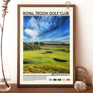 Royal Troon Golf Club, Royal Troon-afdruk, Royal Troon-muurkunst, Royal Troon-poster, Royal Troon-foto, Royal Troon-posterafdruk,