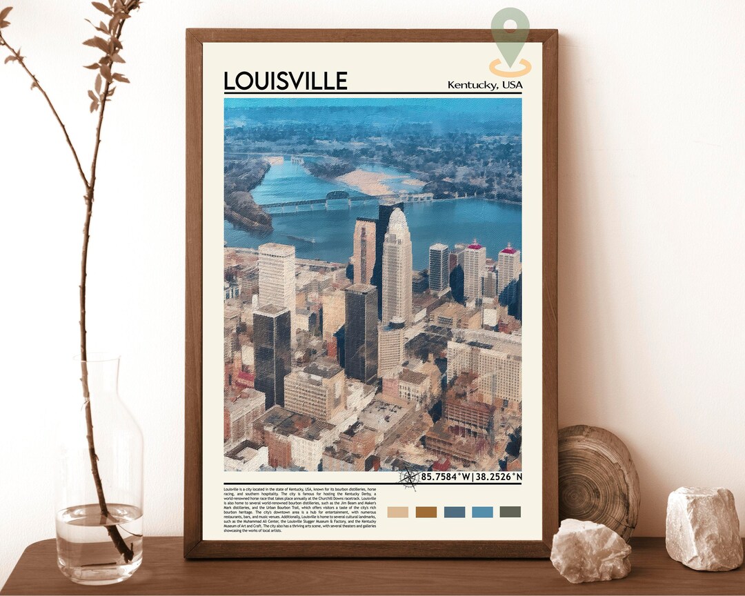 Louisville Print, Louisville Poster, Louisville Wall Art, Louisville