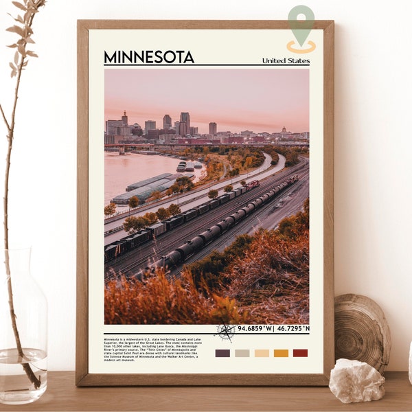 Minnesota Wall Art Etsy