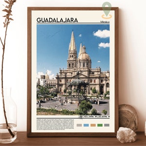 Guadalajara Travel Poster, Guadalajara Wall Art, Guadalajara Poster Print, Guadalajara Photo, Guadalajara Decor, Mexico, Guadalajara city