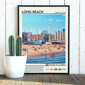 Long Beach Print, Long Beach Poster, Long Beach Wall Art, Long Beach Travel, Long Beach art print, Long Beach artwork, Long Beach Photo image 9