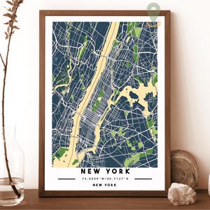 New York Karte, New York Karte, New York Karte, New York Wandkunst, New York Reiseplakat, New York Plakat, New York Foto, New York Karte