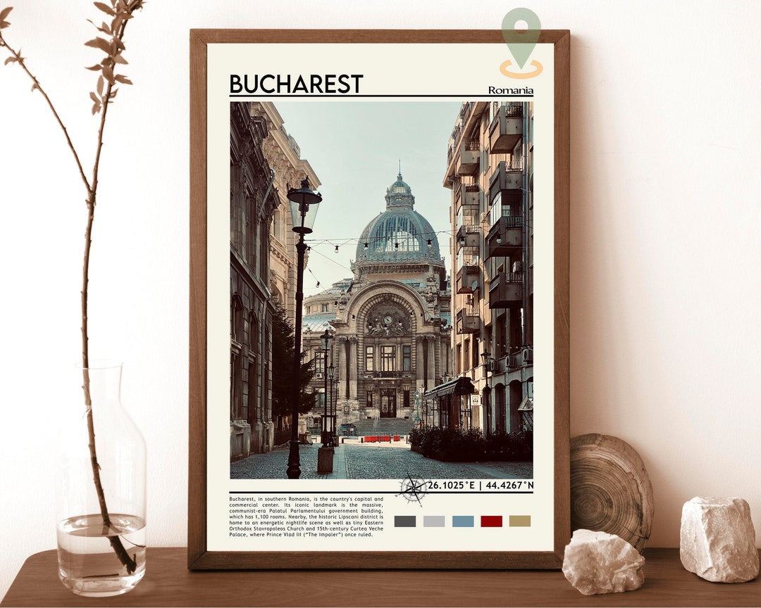 Bucharest Print, Bucharest Poster, Bucharest Wall Art, Bucharest Travel