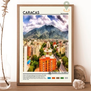 Caracas Print| Vintage poster| Caracas  Wall Art| Caracas Poster| Caracas Photo| Caracas Poster Print| Caracas Wall Decor| Venezuela Poster