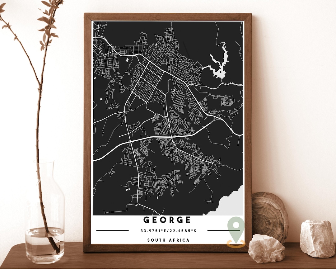 George Map, George Map Print, George Wall Art, George Travel Poster ...