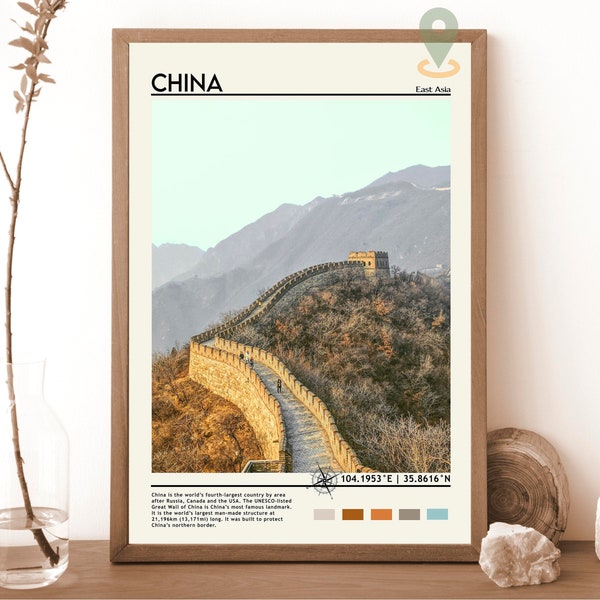 China Print, Vintage poster, China  Wall Art, China Poster, China Photo, China Poster Print, China Wall Décor, China art print, China