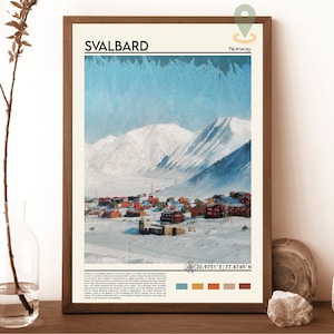 Svalbard Print, Svalbard Poster, Svalbard Wall Art, Svalbard Travel print, Svalbard art print, Svalbard artwork, Svalbard Photo, Norway art