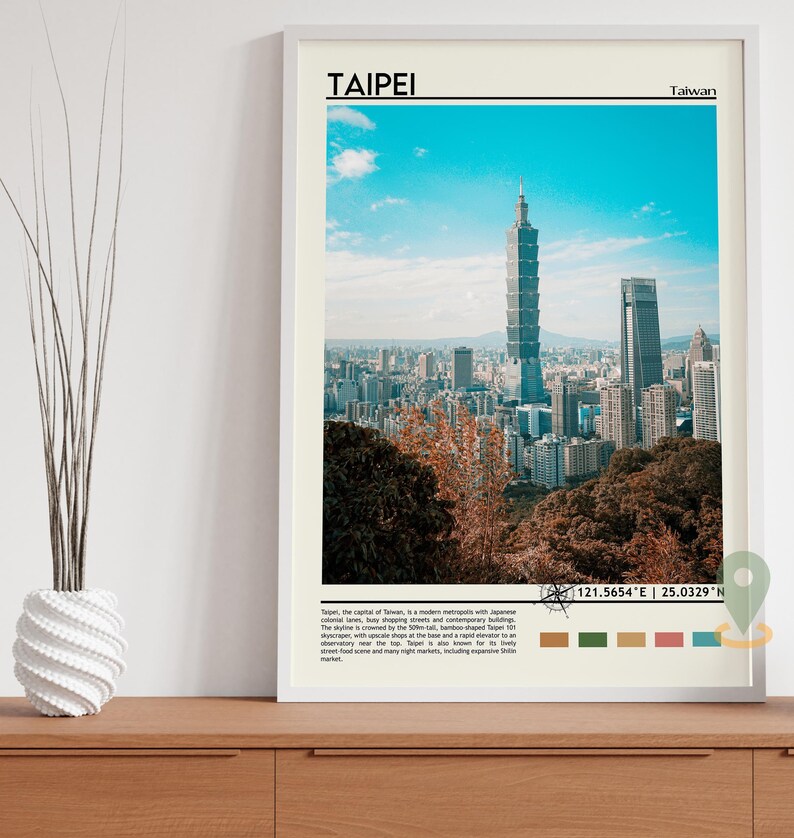 Taipei Print Taipei Art Taipei Photo Taipei Poster Print Etsy