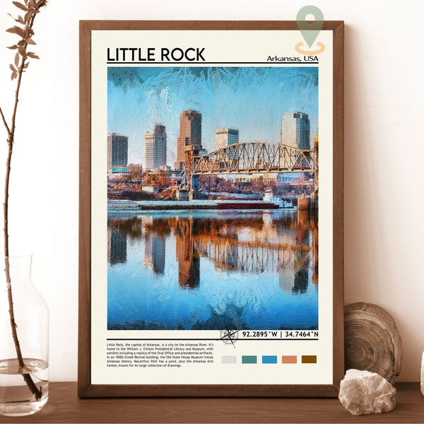 Little Rock Print, Little Rock Art, Little Rock Photo, Little Rock Poster Print, Little Rock painting, Arkansas poster, Little Rock artwork