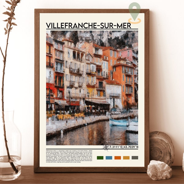 Villefranche-sur-Mer Print, French Riviera Print, Cote d'Azur Print, France Print, Villefranche-sur-Mer Travel Print, Villefranche-sur-Mer