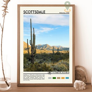 Scottsdale Print, Vintage poster, Scottsdale Art, Scottsdale travel Poster, Scottsdale Photo, Scottsdale Poster Print, Arizona poster