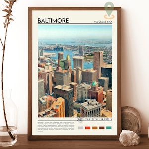 Baltimore Print, Baltimore Photo, Baltimore Poster, Baltimore painting, Baltimore art work, Baltimore city, Maryland poster, Baltimore gift