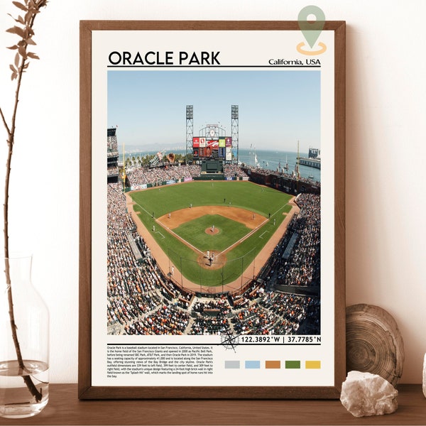 Oracle Park Print, Oracle Park Poster, Oracle Park Wall Art, Oracle Park Travel, Oracle Park art print, Oracle Park, San Francisco Giants