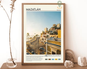 Mazatlán Print, Vintage poster, Mazatlán Art, Mazatlán Poster, Mazatlán Photo, Mazatlán Poster Print,  Mexico poster, Travel gift