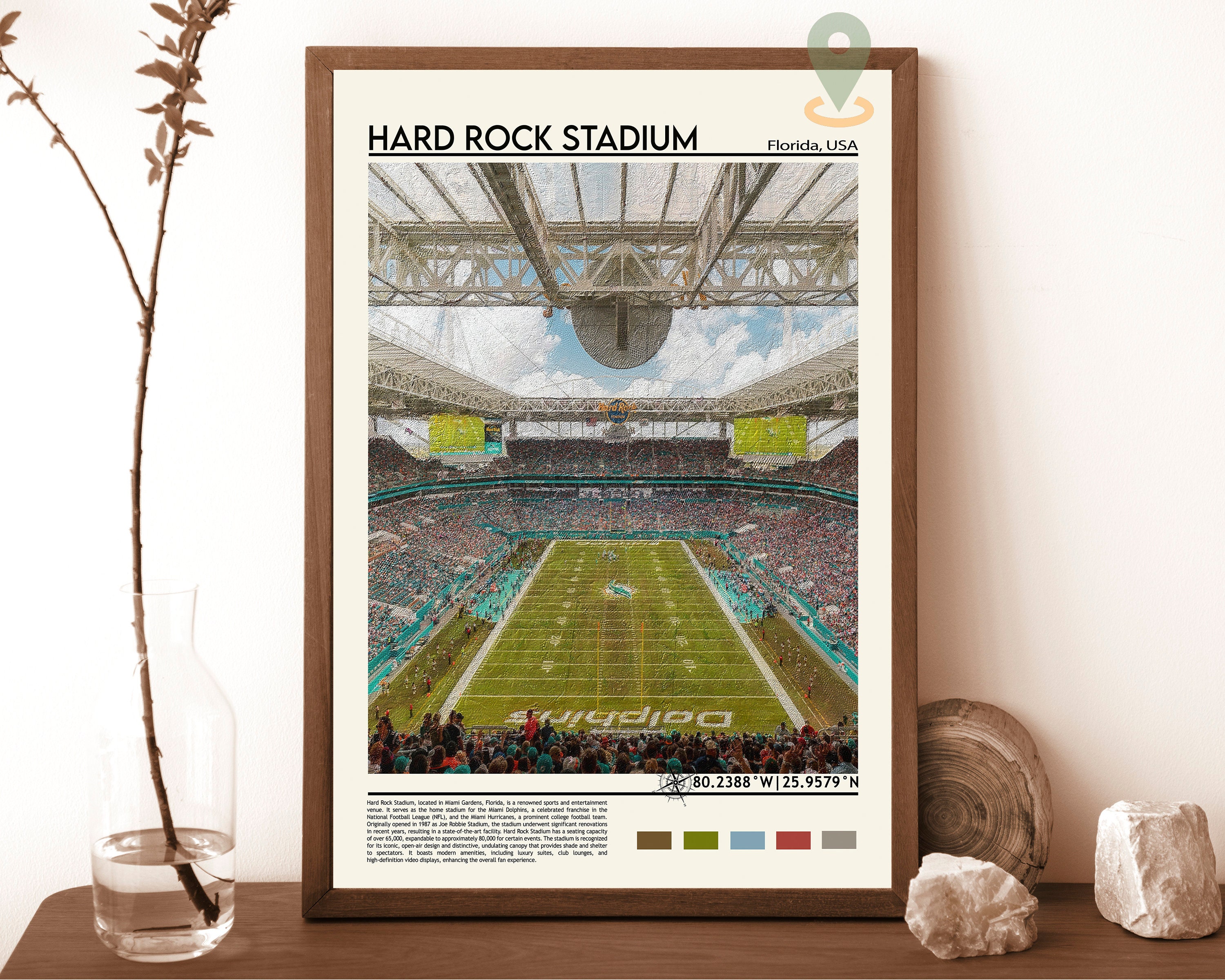 Download wallpapers Hard Rock Stadium, Miami Dolphins, 4k, American football  stadium, Miami, Florida, U…