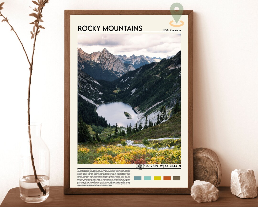 Rocky Mountains Print, Rocky Mountains Poster, Rocky Mountains Wall Art