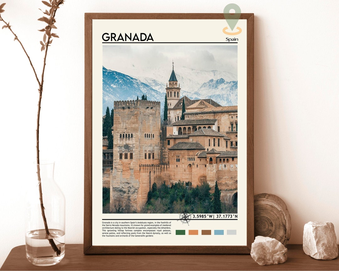 Granada Print, Granada Poster, Granada Wall Art, Granada Travel