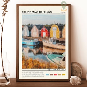 Prince Edward Island, Print, Prince Edward Island Wandkunst, Prince Edward Island Travel Poster Fotodruck, Kanada Druck, Garten am Golf