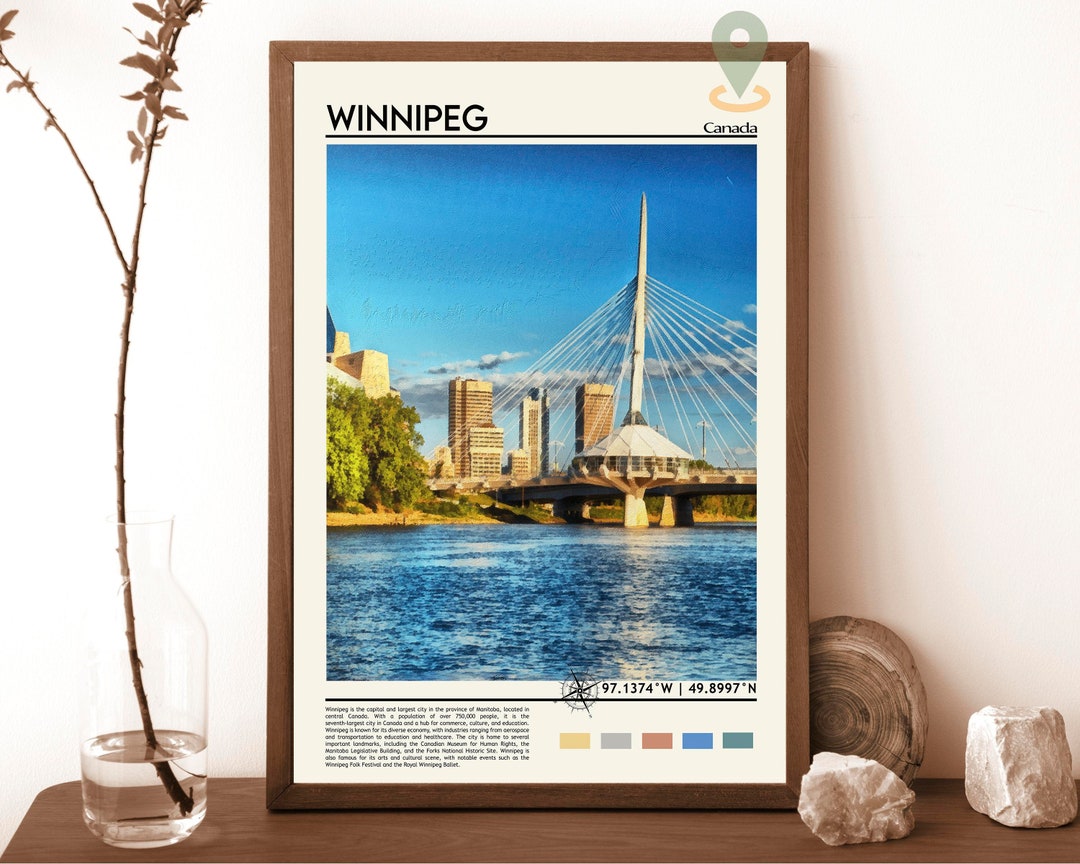 Winnipeg Print, Winnipeg Poster, Winnipeg Wall Art, Winnipeg Travel