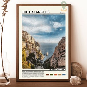 Calanques Druck, Calanques Poster, Calanques Wandkunst, Calanques Reisedruck, Calanques Kunstdruck, Calanques Kunstwerk, Marseille Druck