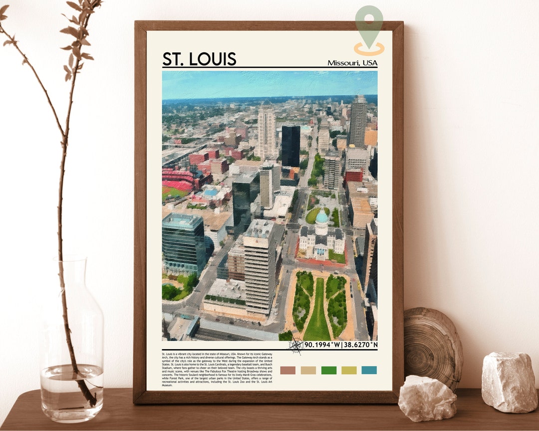 St. Louis Print, St. Louis Poster, St. Louis Wall Art, St. Louis Travel, St. Louis Art Print, St