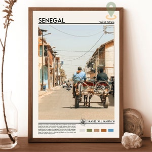 Senegal Druck, Senegal Foto, Senegal Poster, Senegal Malerei, Senegal Kunstwerk, Senegal Stadt, Dakar Poster, Senegal Reisegeschenk, Dakar Stadt