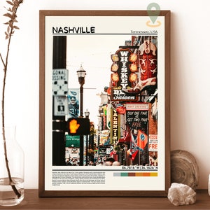 Nashville Print, Nashville Wandkunst, Nashville Poster, Nashville Foto, Nashville Poster Druck, Nashville Wanddekor, Nashville Tennessee