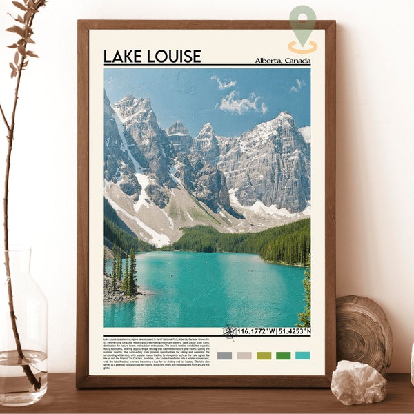 Lake Louise Poster Print Banff National Park Wall Art Etsy UK