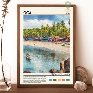 Goa Print, Goa Poster, Goa Wall Art, Goa Travel print, Goa art print, Goa artwork, Goa Photo, India Print, Goa Travel Print, Goa Gift,