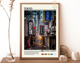 Tokyo Print, Vintage poster, Tokyo  Wall Art, Tokyo Poster, Tokyo Photo, Tokyo Poster Print, Tokyo Wall Décor, Japan poster, Tokyo Cityscape