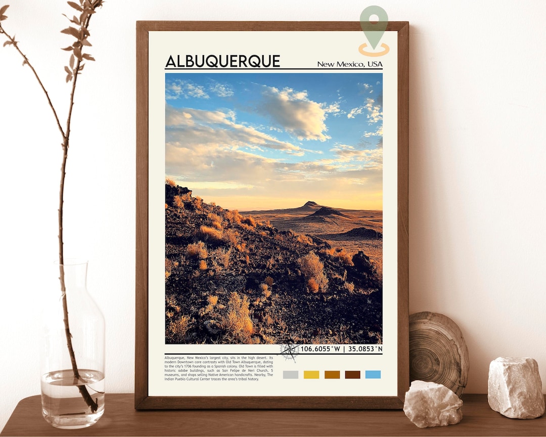 Albuquerque Print Albuquerque Poster Albuquerque Wall Art Etsy