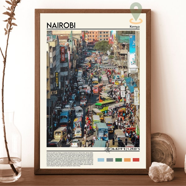 Nairobi Print, Nairobi Poster, Nairobi Wall Art, Nairobi Travel print, Nairobi art print, Nairobi artwork, Nairobi Photo, Kenia travel Print