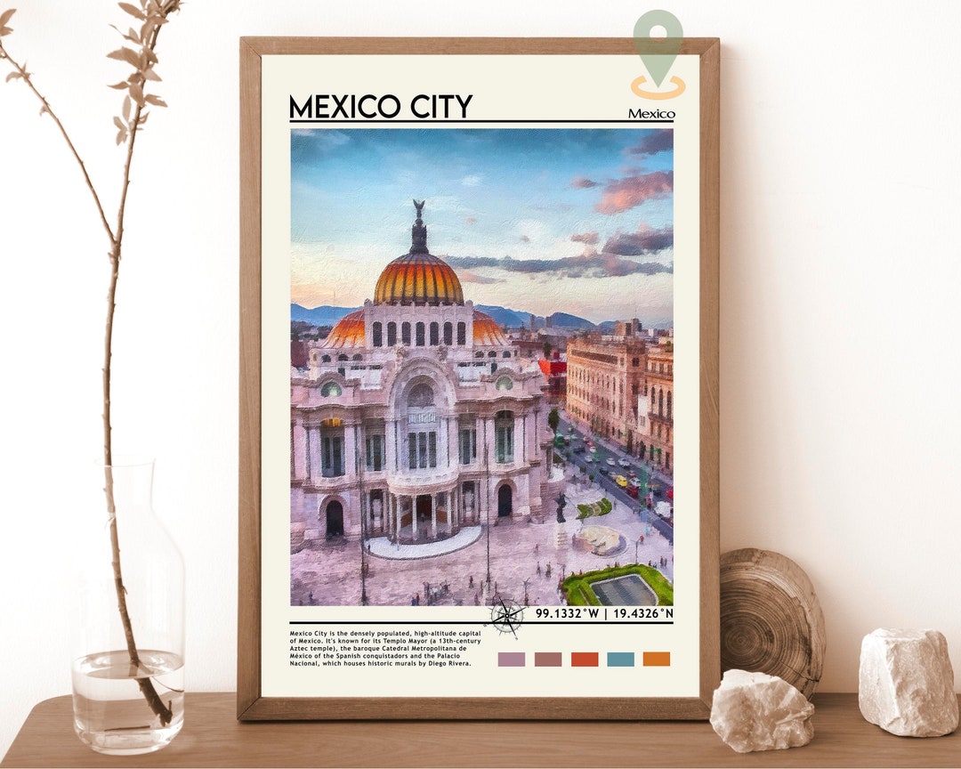 Mexico City Print, Mexico City Wall Art, Mexico City Poster, Mexico