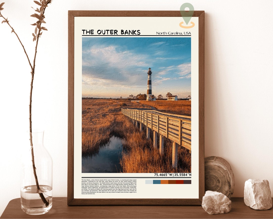 Outer Banks Print, Outer Banks Wall Art, Outer Banks Poster, Outer ...