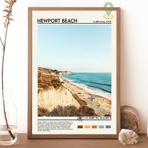 Vintage Druck, Newport Beach Strand, Newport Beach Wandkunst, Newport Beach Poster, Newport Beach Foto, Newport Beach Decor, Kalifornien