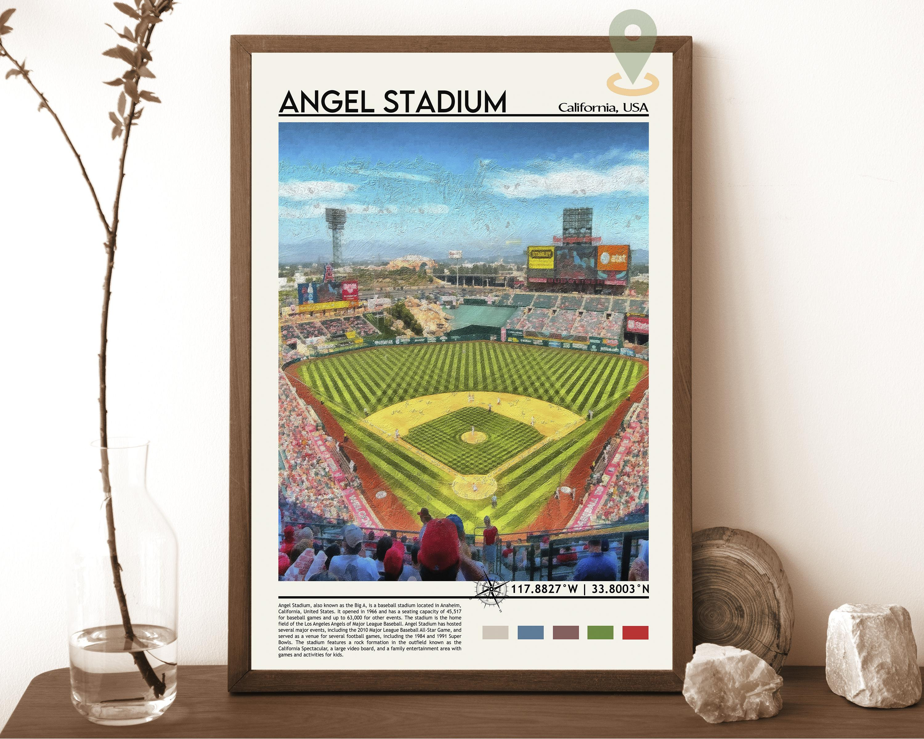 Los Angeles Angels of Anaheim Throwback EVA Foam 3D Wall Sign