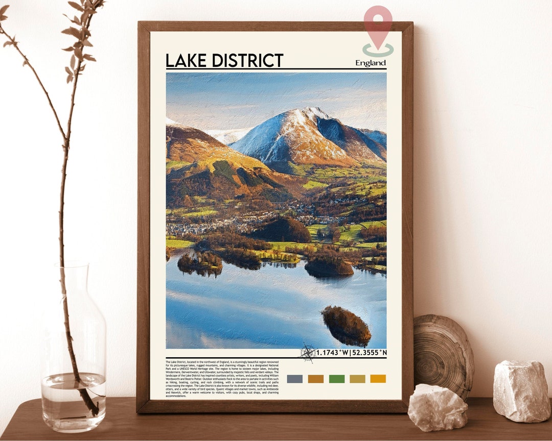 Lake District Print, Lake District Poster, Lake District Wall Art, Lake District Travel, Lake