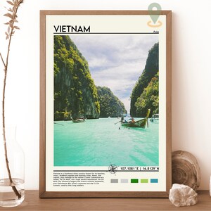 Vietnam Print, Vintage Plakat, Vietnam Wand, Kunst, Vietnam Plakat, Vietnam Foto, Vietnam Plakat, Vietnam Wanddeko, Hanoi Plakat