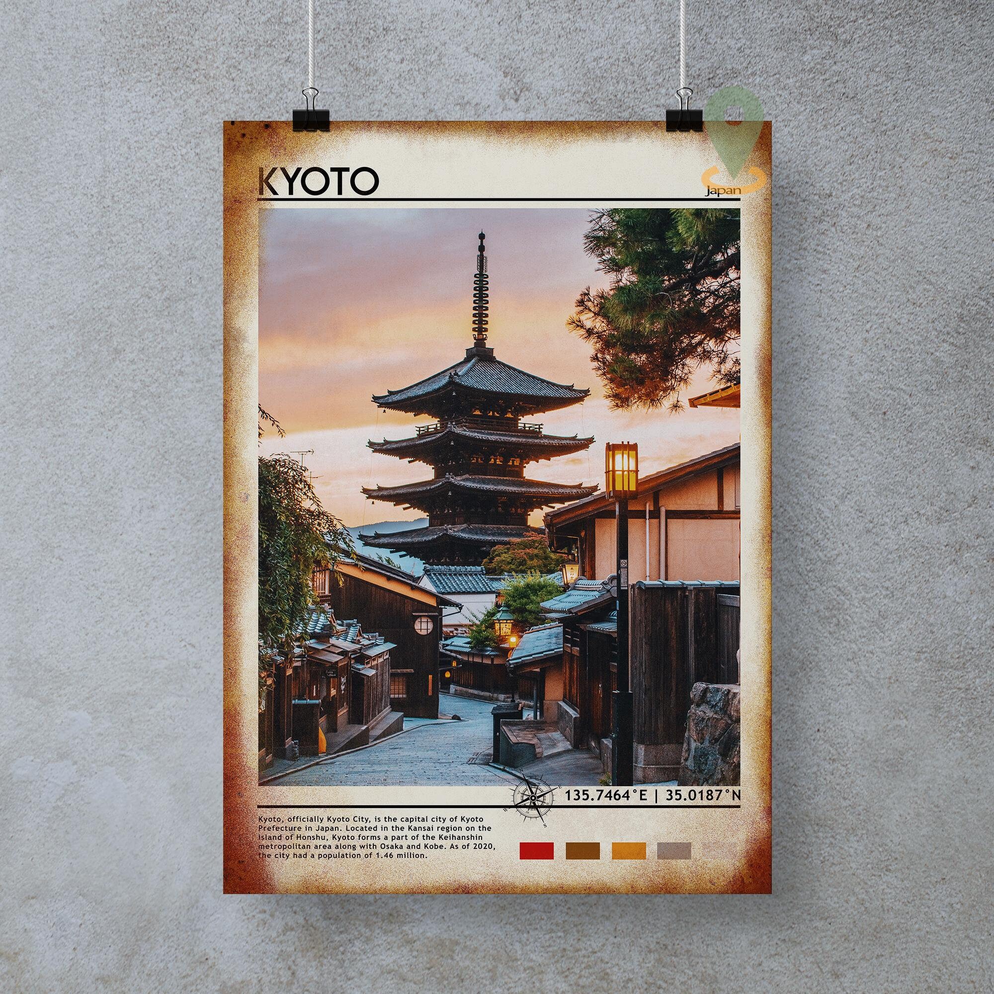 Kyoto Print, Vintage Poster, Kyoto Wall Art, Kyoto Poster, Kyoto Photo,  Kyoto Poster Print, Kyoto Wall Decor, JAPAN, Digital Download - Etsy