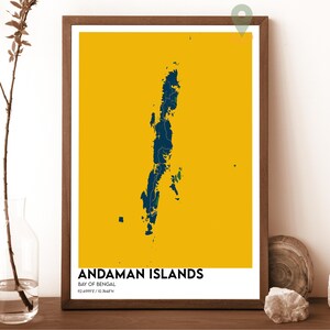 Andamanen Karte, Andamanen Karte Druck, Andamanen Wandkunst, Andamanen Reise Poster, Andamanen Inseln Poster,