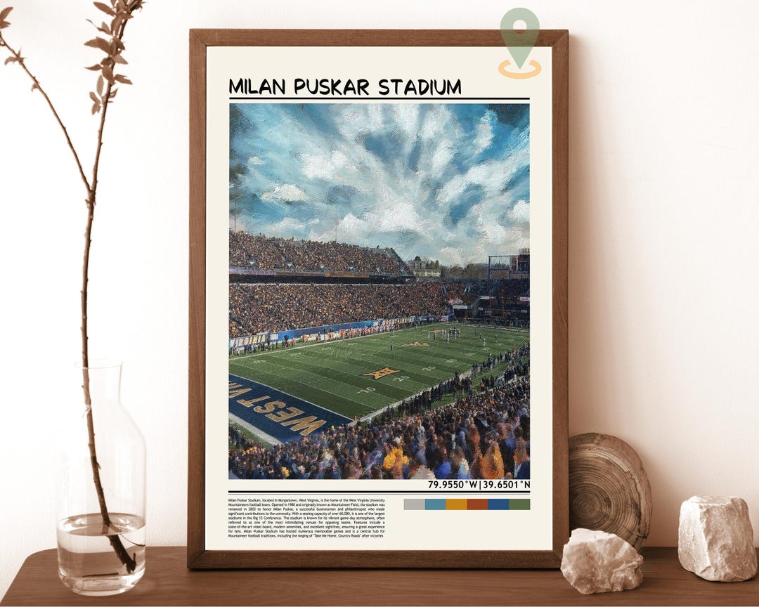 Milan Puskar Stadium Print, Milan Puskar Stadium Wall Art, Milan Puskar
