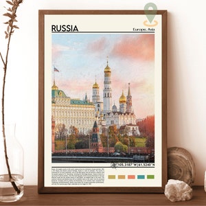 Russia Print, Russia Poster, Russia Wall Art, Russia Travel, Russia art print, Russia artwork, Russia Photo, Russia Moscow Print, Russia art